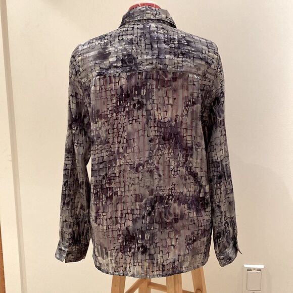 VINTAGE, Evening blouse , elegant, size 10 , glimmers in the light , - Picture 3 of 6